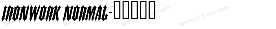 Ironwork Normal字体转换